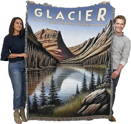 Miniatura 18 de Pure Country Weavers Manta del Parque Nacional Acadia, manta de tapiz de algodón para regalo, fabricada en los Estados Unidos, 72 x 54 pulgadas