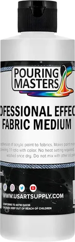 Miniatura 7 de Pouring Masters Professional Effects - Tela mediana de 4 onzas, extensor, mejora la adherencia de pintura a los textiles, medio de tela para pintura