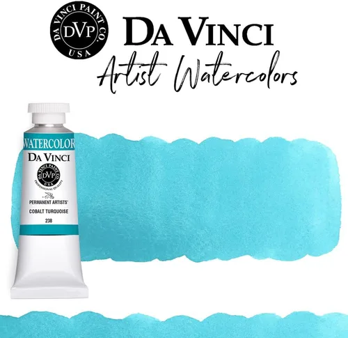Miniatura 51 de DA VINCI PAINTS Pintura Acuarela Profesional para Artistas, Alizarin Crimson (Quinacridone), 37ml Índigo