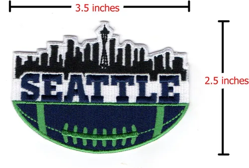 Miniatura 2 de MJshop29 Seattle City - Parches para planchar para ropa, mochilas, jeans, motocicleta, parche para coser chaquetas personalizadas, sombreros, bolsas