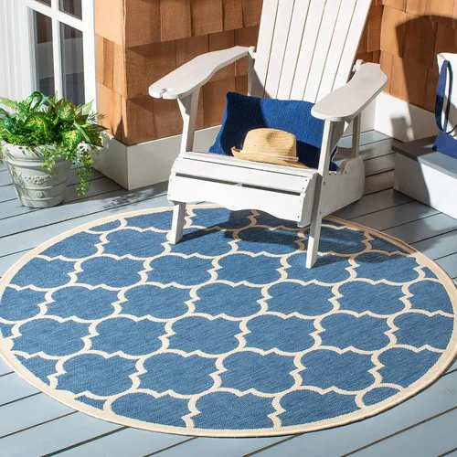 Miniatura 30 de SAFAVIEH Courtyard Collection - Alfombra decorativa de 2 x 3 pies 7 pulgadas, verde oscuro y beige, no desprende pelusa y de fácil cuidado