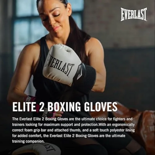 Miniatura 2 de Everlast Guantes de boxeo Elite 2 Negro/Dorado