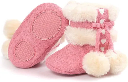 Miniatura 6 de Botas Estamico de invierno, con lazo, de nieve, de felpa, para niña