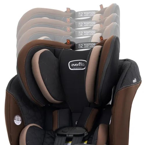 Miniatura 7 de Evenflo EveryFit/All4One - Asiento convertible 3 en 1 para automóvil con funda de limpieza rápida (marrón Belmont)