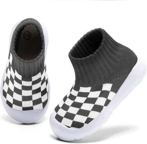 MORENDL Calcetines para bebés, zapatos antideslizantes para el primer caminar, zapatos para niños y niñas