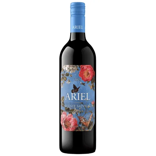 Ariel Vineyards Cabernet Sauvignon vino sin alcohol con tarjeta de degustación BeClink y guía | Alternativa al vino tinto de California sin alcohol