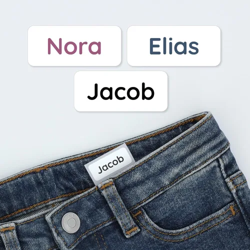 Miniatura 21 de TeddyLabels - Etiquetas de ropa para hogar de ancianos (120) – Etiquetas adhesivas con nombre para ropa y artículos personales. Etiquetas Azul