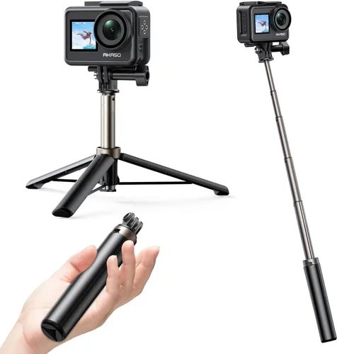 Miniatura 3 de AKASO Brave 4 4K30fps 20MP Cámara de acción WiFi con EIS 131ft Cámara impermeable con 2 baterías y accesorios para casco de bicicleta con trípode