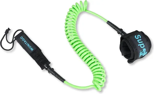 Miniatura 14 de Correa de SUP en espiral de alta calidad para tabla de remo de pie, cuerda de pierna, correa de muñeca para tabla de surf, tabla de remo, tabla