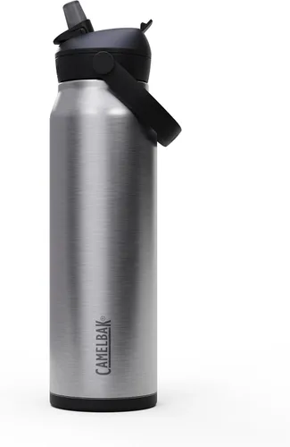 Miniatura 13 de CamelBak - Thrive - Botella de agua con tapa y pajilla, 20 onzas - Aislante de acero inoxidable, color negro