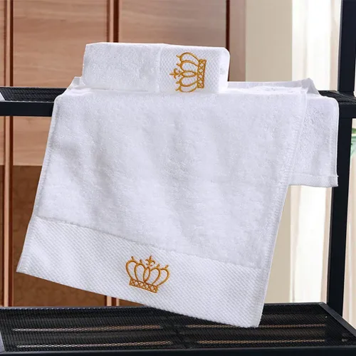 Miniatura 6 de Sunshinejing Juego de toallas de baño 100% algodón de alta calidad; 1 toalla de baño, 1 toalla de mano y 1 toallita, baño de lujo súper suave