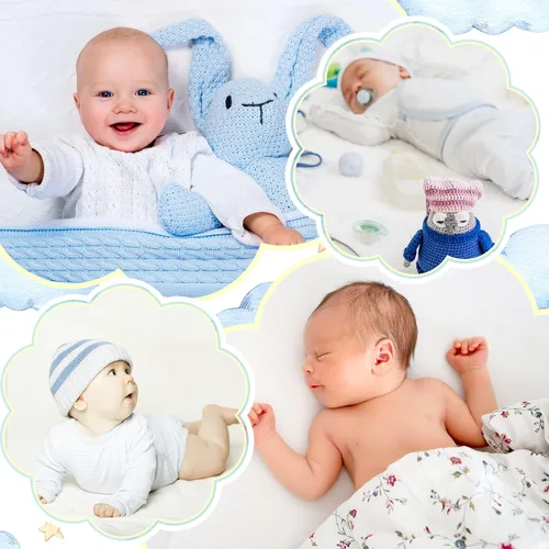 Miniatura 6 de 16 bandas de algodón para recién nacido, bandas para el vientre del cordón umbilical de dibujos animados, bandas suaves para el abdomen del bebé