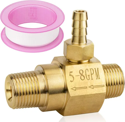 Inyector químico 100776 para lavadora a presión de 5-8 GPM para bomba general, inyector aguas abajo e inyector de jabón, orificio de 0.091 in, 4500