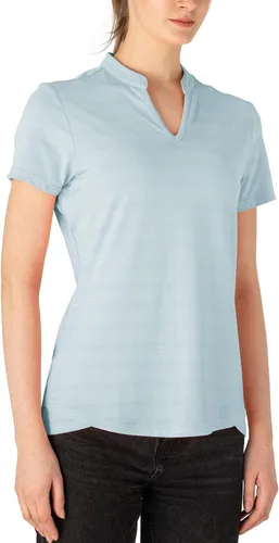 Miniatura 47 de Gopune Polo de golf con cuello en V para mujer, sin cuello, manga corta, ligera, de secado rápido, camisetas de tenis para correr
