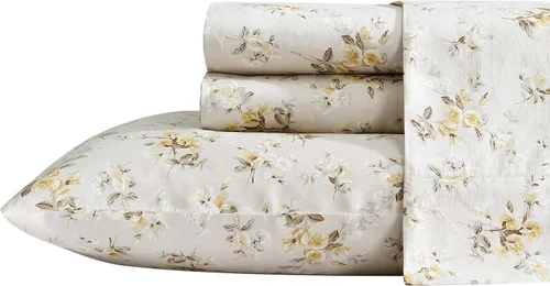 Miniatura 10 de Laura Ashley - Juego de sábanas King, sábans de cama extremadamente suaves con una sensación ligera y naturalmente sedosa de algodón satinado - Musa