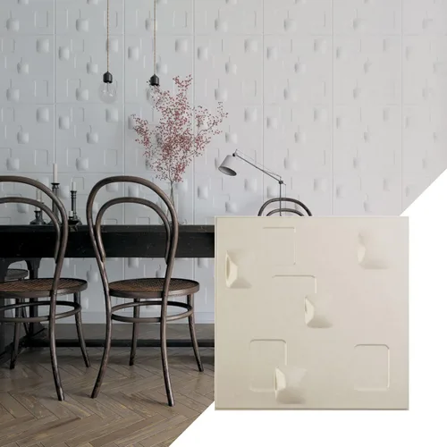 Miniatura 6 de Ekena Millwork 19 5/8 pulgadas de ancho x 19 5/8 pulgadas de alto, Avila EnduraWall Panel decorativo de pared 3D, óxido metálico envejecido