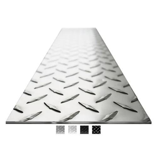 Miniatura 14 de 2 pulgadas x 96 pulgadas - Hoja de metal de placa de diamante, hoja de aluminio de alta resistencia con acabado de molino de grado comercial, placa