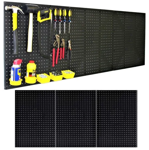 Miniatura 6 de WallPeg Paneles de tablero de clavijas fabricados en Estados Unidos para organización de garaje, kit de almacenamiento de pared (PB-2 B) (2) ea