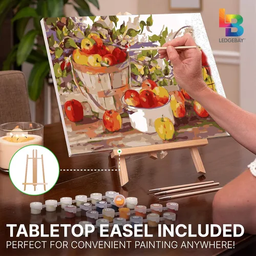Miniatura 7 de Ledgebay Kit de pintura por números para adultos, lienzo enmarcado para principiantes a avanzados, kit de pintura por números, los kits incluyen