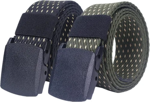 Miniatura 8 de Cinturones para hombres trenzados, cinturones para hombres y mujeres, de lona de nailon, transpirable, militar, de liberación rápida, cinturón