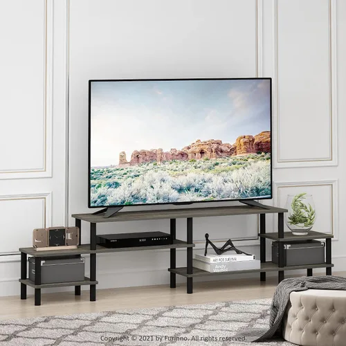 Miniatura 34 de Furinno 11191BK THE Centro de Entretenimiento Soporte para TV, Negro