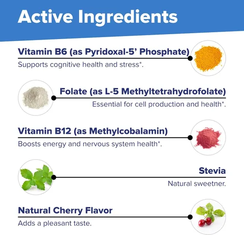 Miniatura 8 de Superior Source No Shot Vitamina B12 Metilcobalamina (2000 mcg), metilfolato, B6 (P-5-P), microlingüe de disolución rápida, 60 unidades, salud