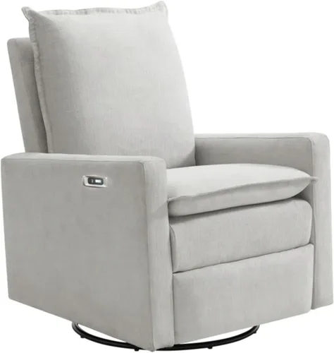 Miniatura 14 de Oxford Baby Uptown Power Sillón Reclinable/Mecedora, Pana, Gris Ceniza