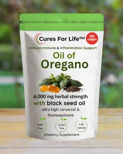 Miniatura 2 de Cápsulas blandas de aceite de orégano – 6000 mg de alta potencia con 165 mg de Carvacrol y 200 mg de aceite de semilla negra – Apoyo inmunológico 2