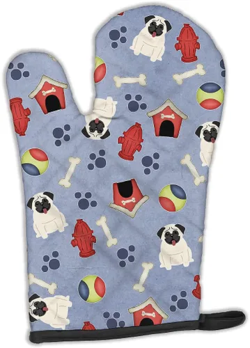 Miniatura 142 de Caroline's Treasures BB2732OVMT Dog House Collection Border Collie - Guante de horno grueso resistente al calor para sartenes calientes y horno