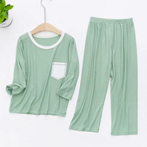 Miniatura 4 de Traje de bebé niña para niños pequeños PrimaveraVerano Nuevo policromado para niños Casual Home Furnishing Long Outfits