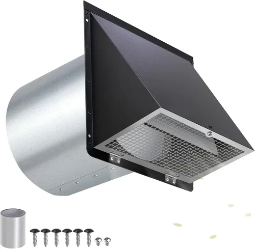 Miniatura 18 de Cubierta de ventilación de secadora de 3 pulgadas con malla y amortiguador, cubierta de ventilación de ventilación de pared, cubierta de ventilación