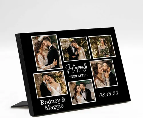 Miniatura 18 de Marco de fotos de boda personalizado con nombre de foto, regalos de boda personalizados para parejas, marco de fotos de boda personalizado, regalo