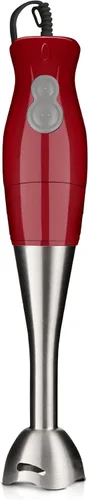 Batidora de mano de inmersión eléctrica de mano resistente, color rojo