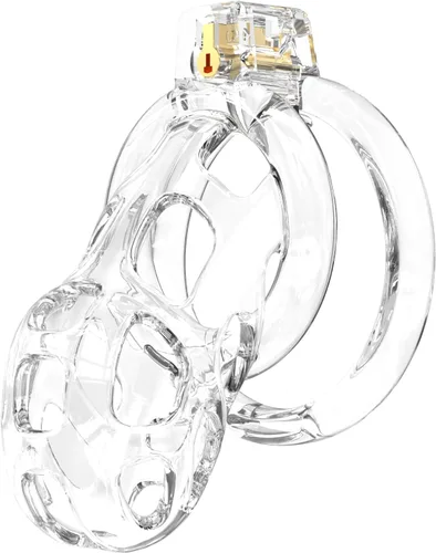 Miniatura 8 de Soft Rubber Male Chastity Cage, with 6 Size Rings, Invisible Lock Man Penis Exercise Bondage Gear & Accessories Lightweight Adult Sex Toys (Black, S)
