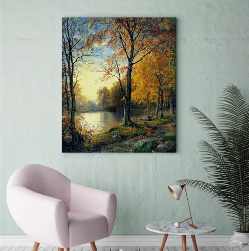 Miniatura 146 de A&T ARTWORK Campo de trigo con cipreses de Van Gogh Las reproducciones de arte clásico mundial, impresiones en lienzo giclée para decoración