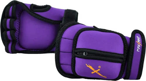 MaxxMMA Guantes con peso ajustables, juego de 2 libras, peso extraíble (2 x 0.5 libras cada guante) para esculpir MMA Kickboxing, cardio, aeróbicos,
