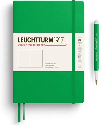 Miniatura 13 de LEUCHTTURM1917 - Cuaderno de tapa dura mediano A5 con 251 páginas numeradas para escritura y diario (lila, con puntos)