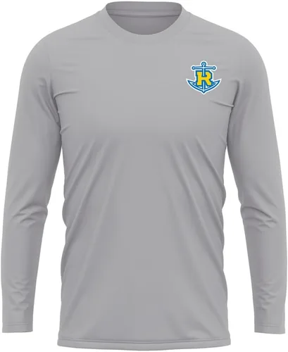 Miniatura 119 de Camisa deportiva de manga larga oficial de la NCAA Collegiate para hombre, con logotipo en el pecho izquierdo, colección Athletic Heather