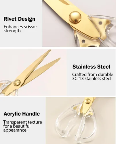Miniatura 5 de Tijeras de cocina y tijeras afiladas, tijeras de cocina de 8.0 pulgadas, tijeras de cocina para carne y aves, aptas para lavavajillas, tijeras