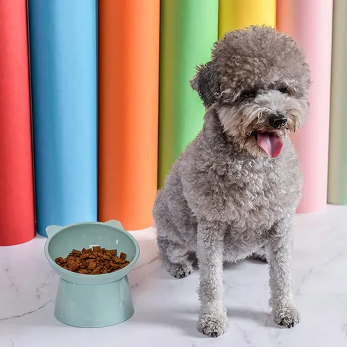 Miniatura 9 de Cuenco Elevado Inclinado para Comida de Gatos - Cuencos para Gatos Amigables con los Bigotes Anti Vómito Cuencos de Alimentación Inclinados Lindos