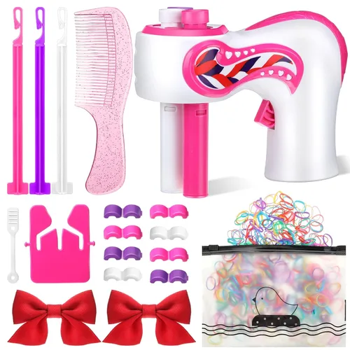 Zhehao Máquina eléctrica para trenzar el cabello, herramientas automáticas para trenzar, dispositivo portátil para mujeres, kit de juguetes de salón