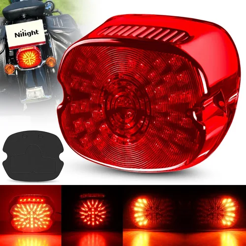 Miniatura 21 de Nilight Barra de luz trasera para remolque con señales de giro, parada y marcha atrás 3 en 1, luces de freno 2 paquetes, 9 pulgadas, 100 LED rojo