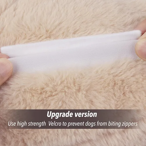 Miniatura 4 de PetPrime - Juguete de peluche de conejo de peluche para perro, con bolsa más cálida, juguete suave para aliviar la ansiedad del cachorro, latido
