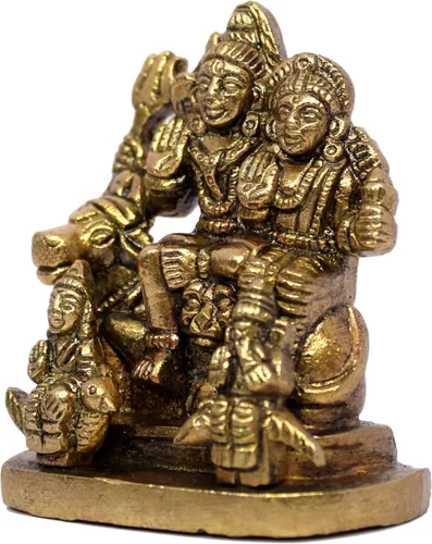 Miniatura 6 de eSplanade Latón Shiva Lingam Ídolo Murti (2,5 pulgadas)