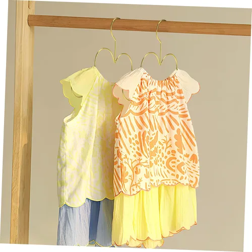 Miniatura 6 de Alipis Perchas doradas con forma de nube, 5 unidades, para ahorrar espacio, encantadoras perchas para ropa de bebé, perchas para niños, perchas