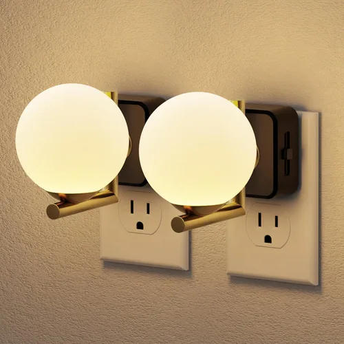 Miniatura 8 de JandCase Luz de Noche LED, Luces Nocturnas Regulables Enchufables en la Pared, Luz Nocturna Moderna con Sensor de Luz Automático de Encender/Apagar