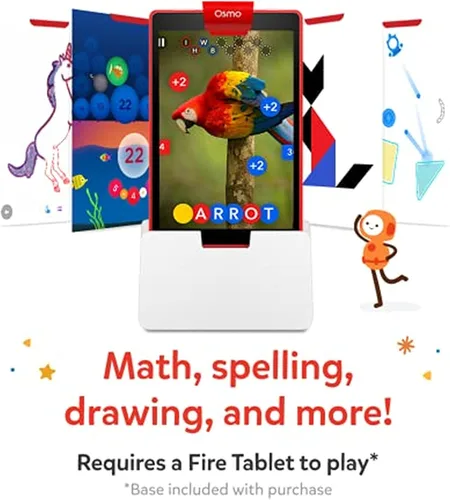 Miniatura 3 de Osmo - Kit de inicio Genius para tableta Fire, 5 juegos educativos de aprendizaje, edades de 6 a 10 años, ortografía, matemáticas y creatividad