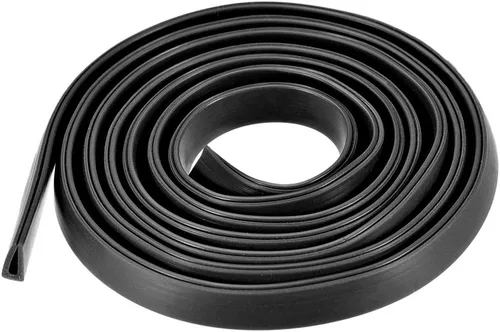 Miniatura 11 de uxcell Extrusión del sello en U del borde del molde, hoja protectora de borde de canal en U negra de silicona se adapta a borde de 0.004-0.059 in