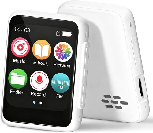 Miniatura 11 de Reproductor de MP3 para niños con Bluetooth y altavoz, reproductor de música portátil simple para niños, radio FM de 32 GB, lector de libros Negro