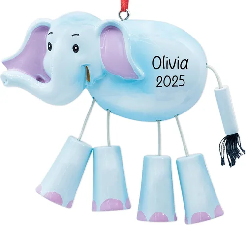 Miniatura 11 de Adorno de Navidad personalizado de oso panda 2026 – Personalización gratuita Animal sonriente con patas colgantes para árbol de Navidad Recuerdo